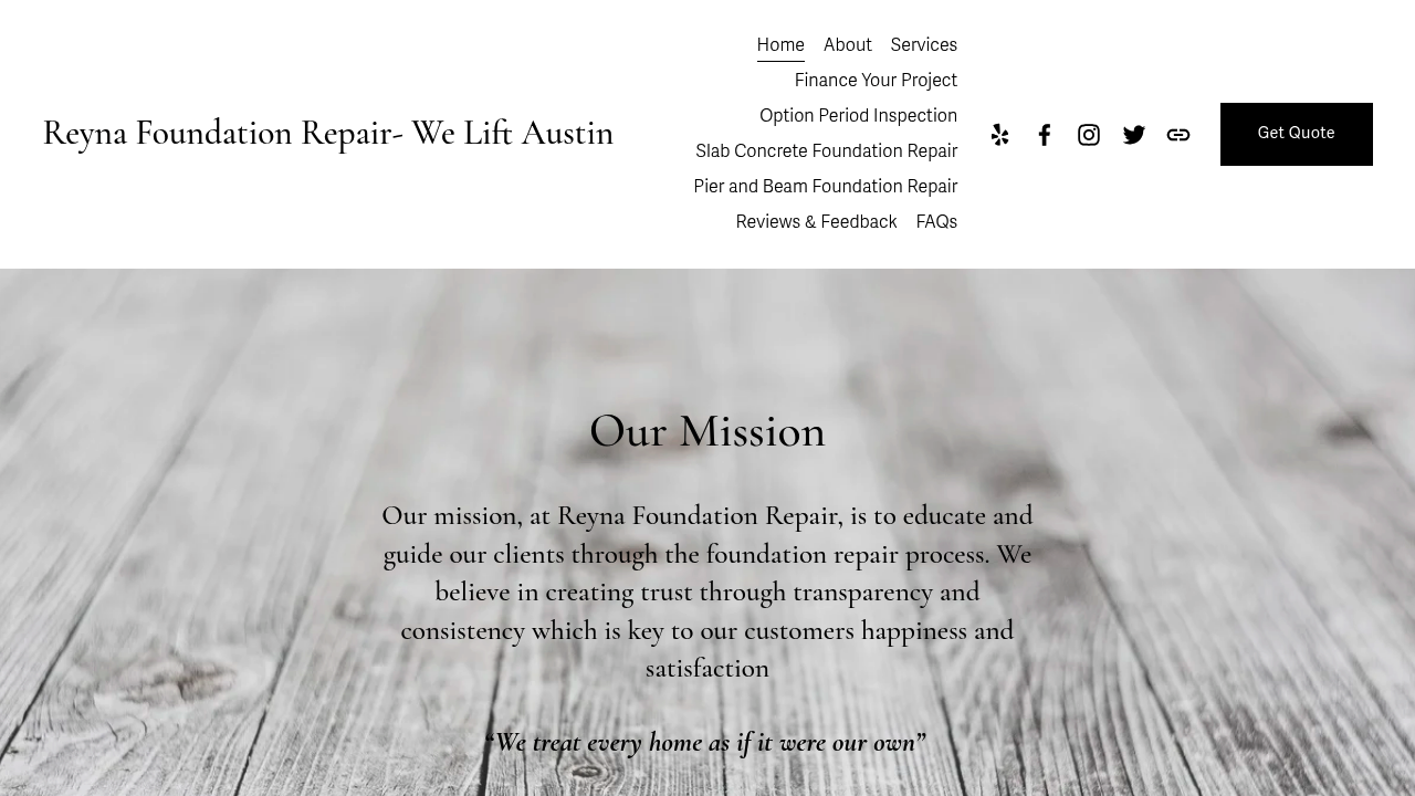 Reyna Foundation Repair professional foundation repair services