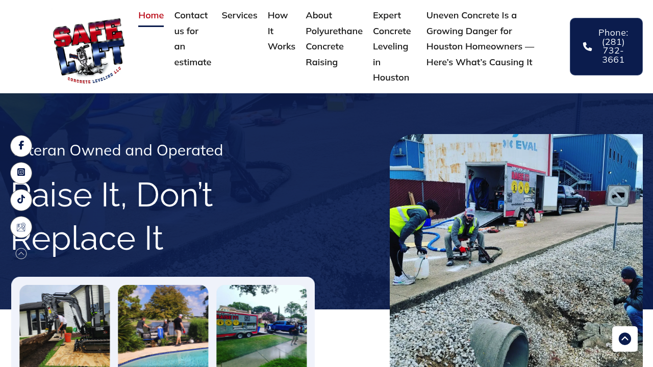SafeLift Concrete Leveling professional concrete services