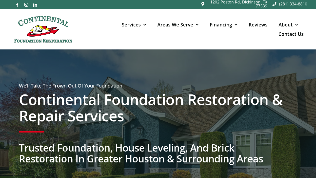 Continental Foundation Restoration professional foundation repair services