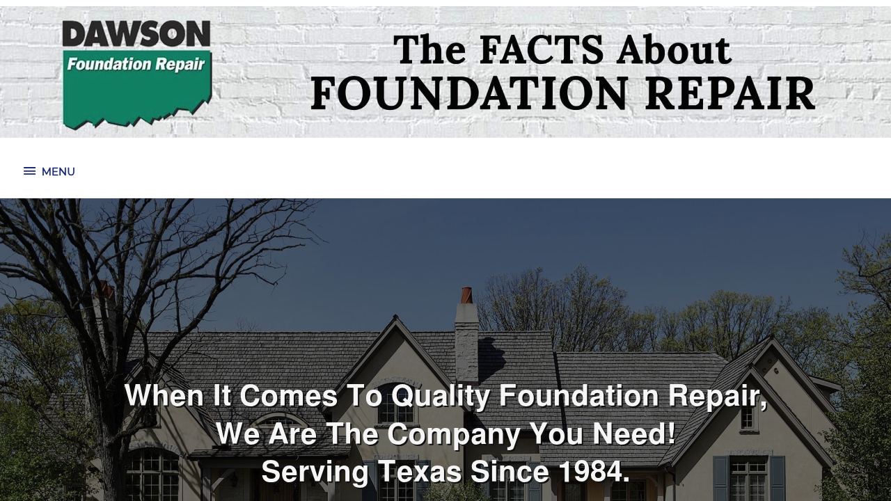 Dawson Foundation Repair professional foundation repair services