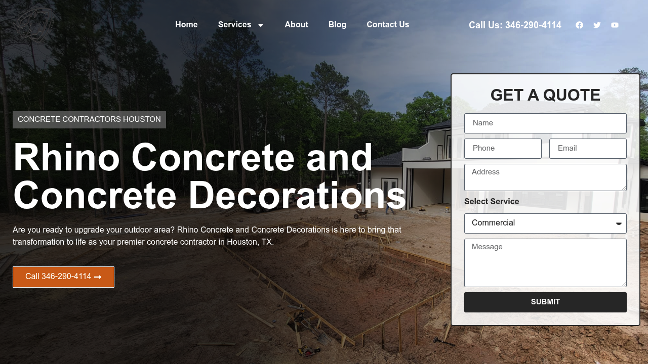 Rhino Concrete & Concrete Decorations professional concrete services