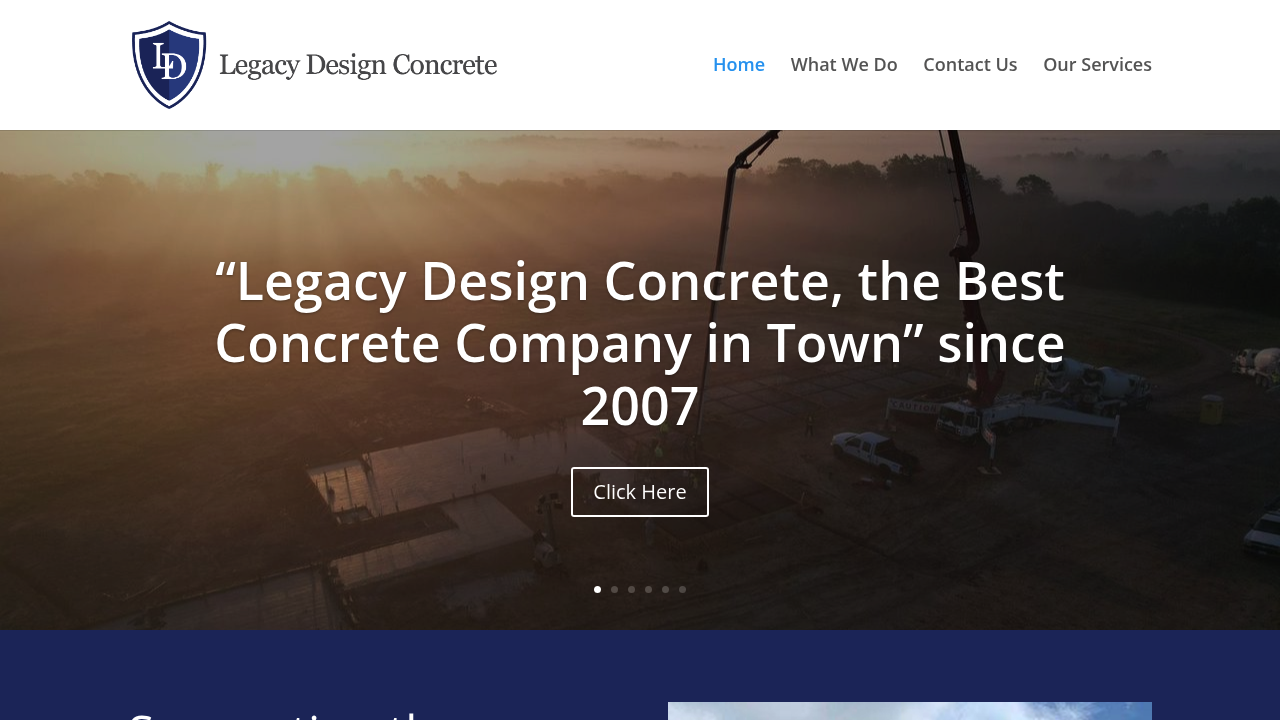 Legacy Design Concrete Construction.