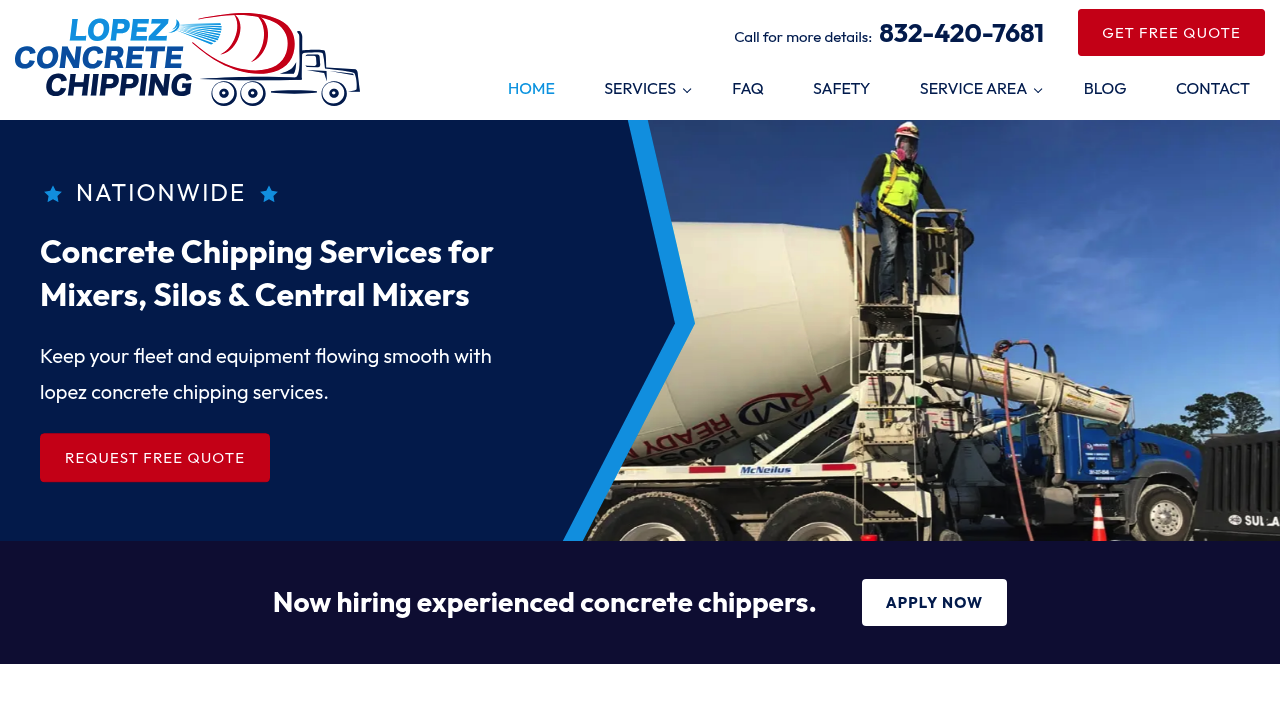 Lopez Concrete Chipping professional concrete services