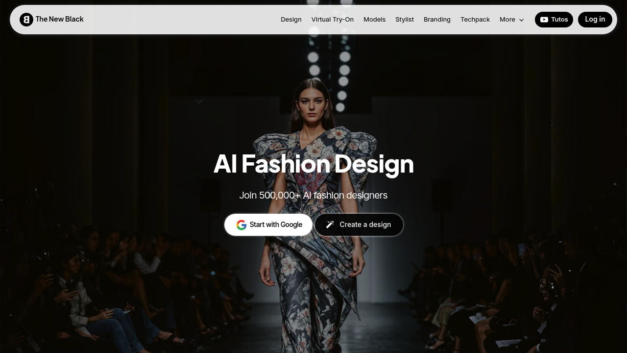 The New Black | AI Clothing Fashion Design Generator