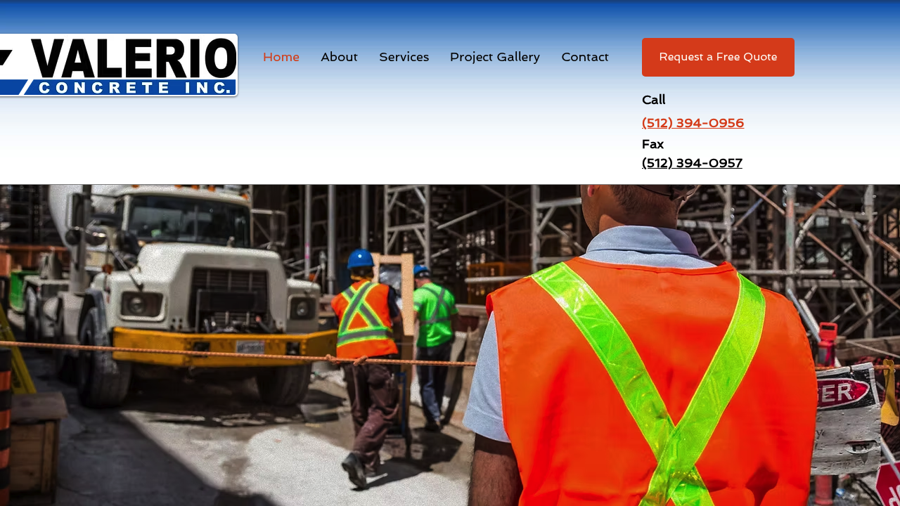 Valerio Concrete professional concrete services