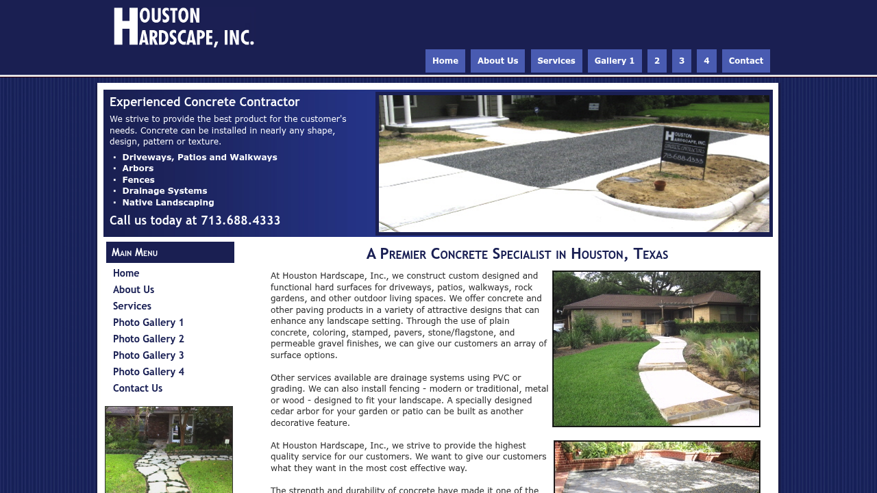 Houston Hardscape professional concrete services