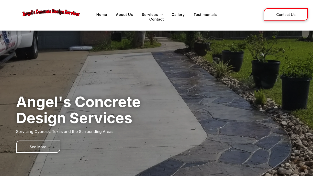 Angel's Concrete Design Services professional concrete services