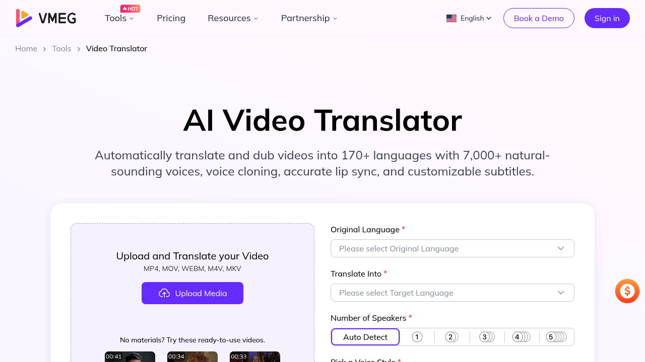 VMEG - Video Translator