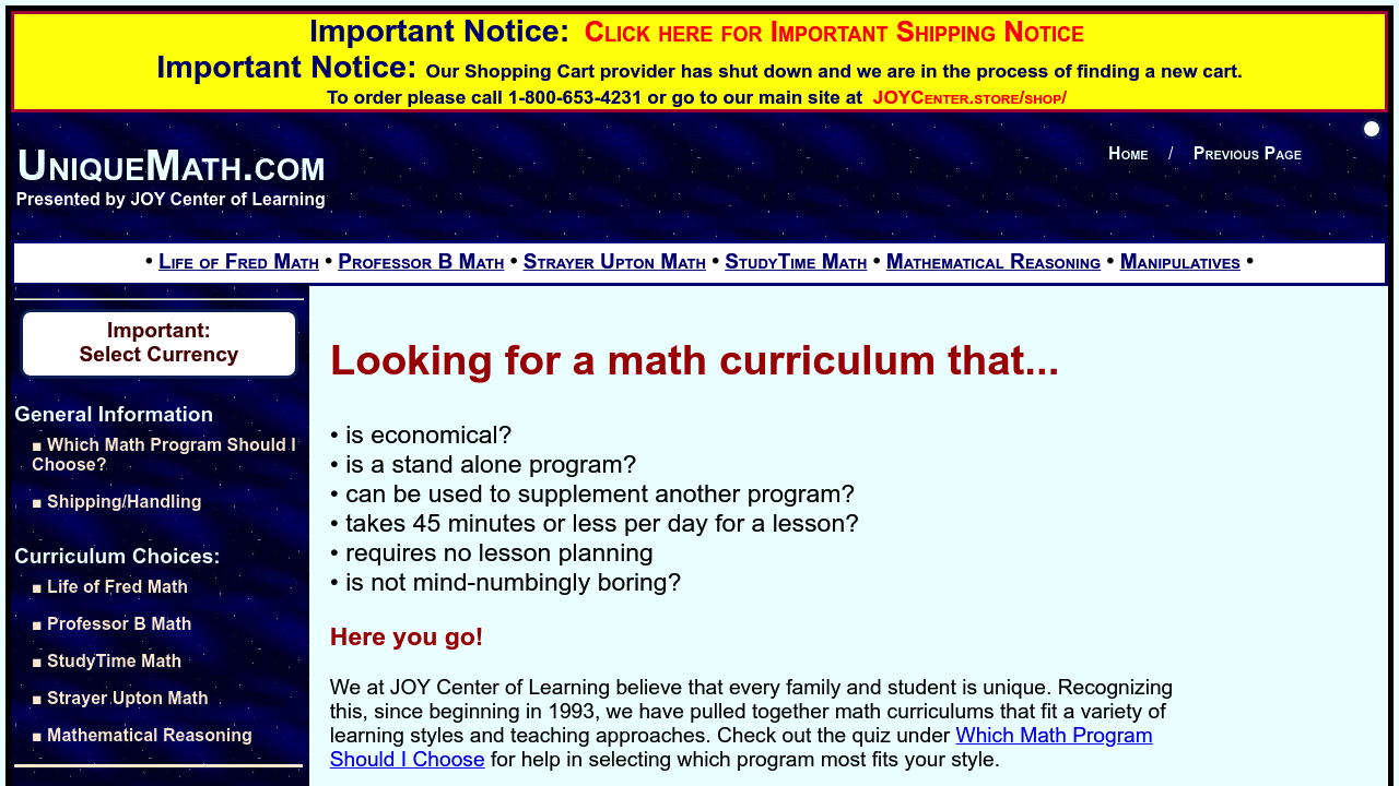 Unique Math