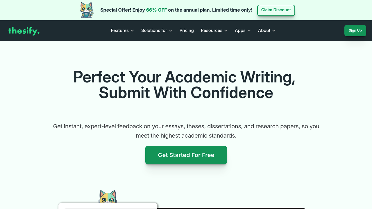 Thesify | Ethical AI Tools That Improve Your Academic Writing