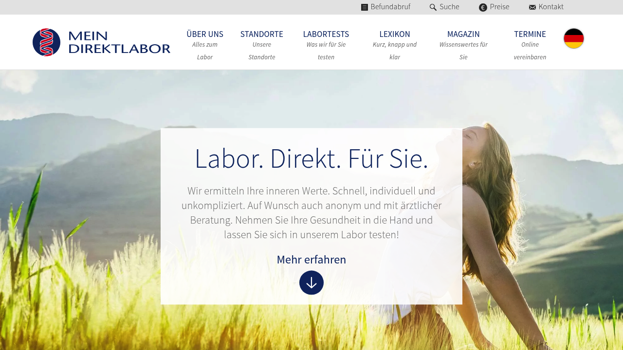 Mein Direktlabor | Moderne Labordiagnostik für Selbstzahler