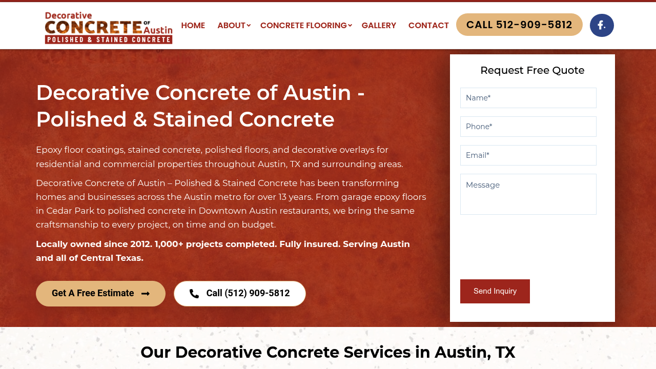 Decorative Concrete of Austin professional concrete services