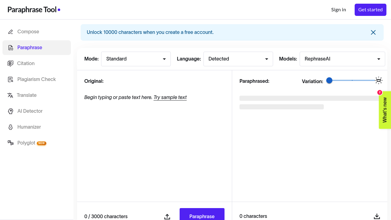 Paraphrase Tool - Free Paraphrasing For All Languages