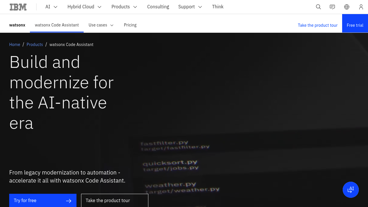 IBM watsonx Code Assistant