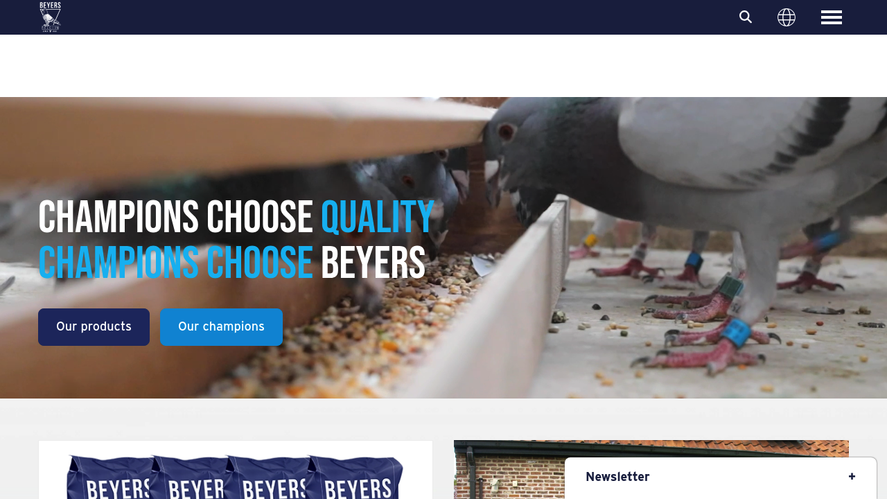 Beyers Belgium pigeon nutrition image
