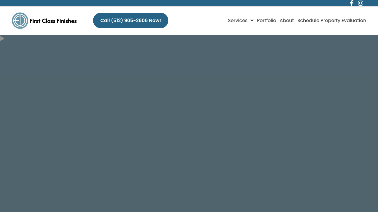 First-Class Finishes professional painting and property maintenance services