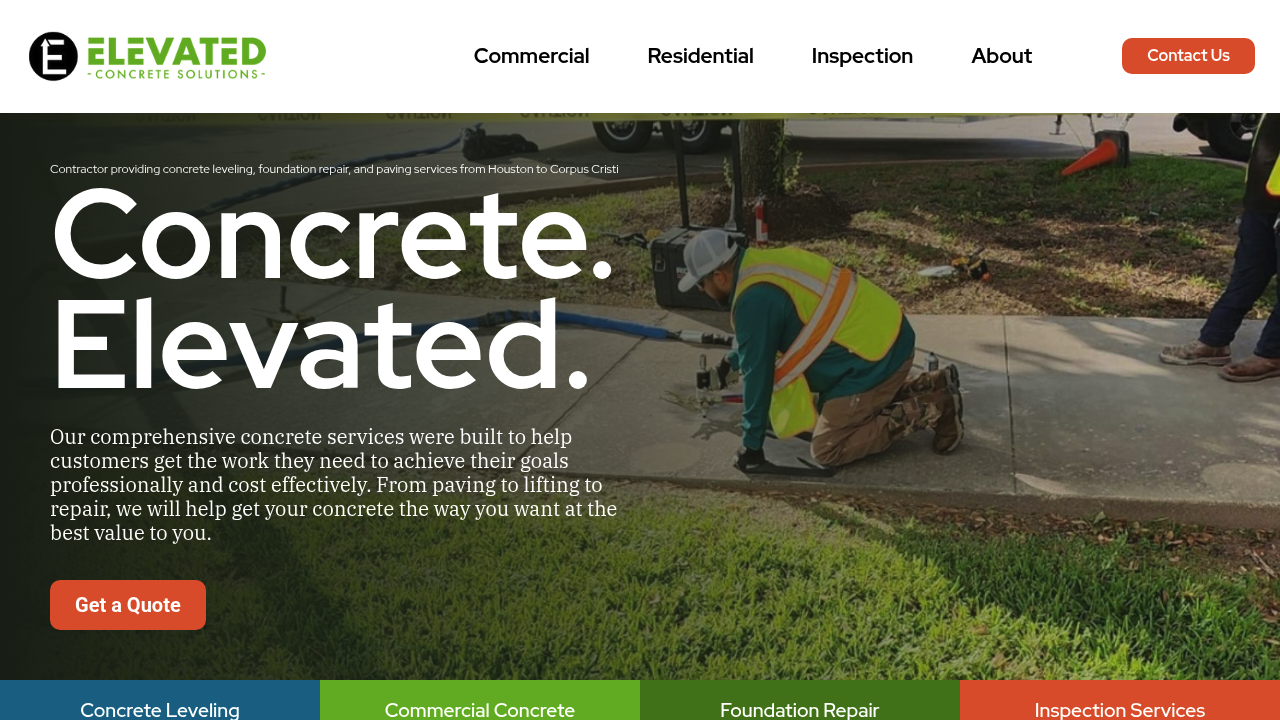 Elevated Concrete Raising Solutions professional concrete services