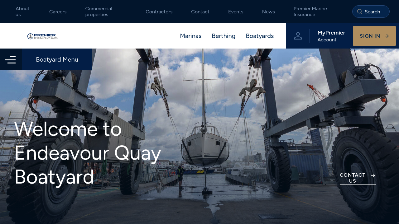 Endeavour Quay Boatyard - Premier Marina
