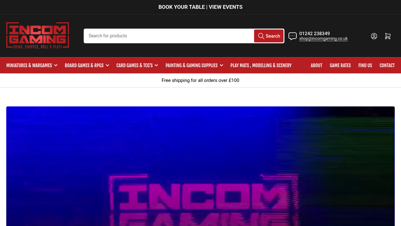 Incom Gaming tabletop gaming centre