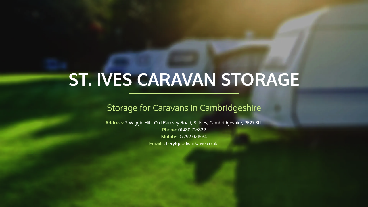 St Ives Caravan Storage