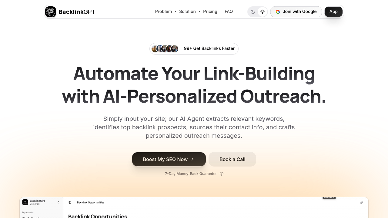 BacklinkGPT – Automate Your Link-Building with AI-Personalized Outreach