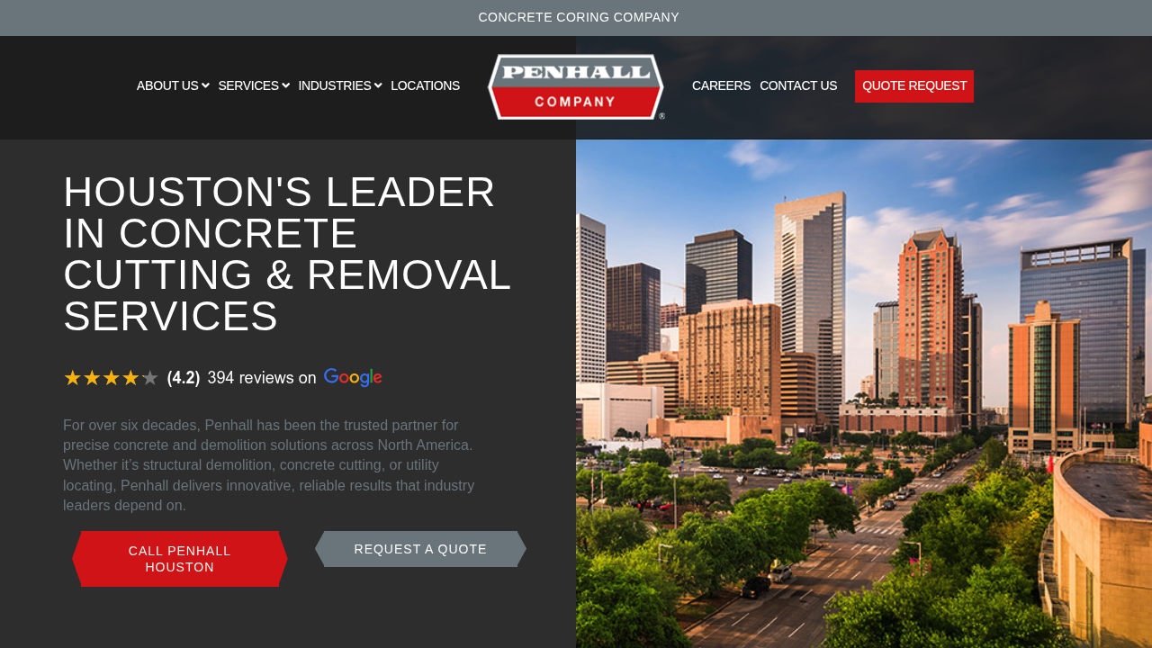 Penhall Company Houston professional concrete services