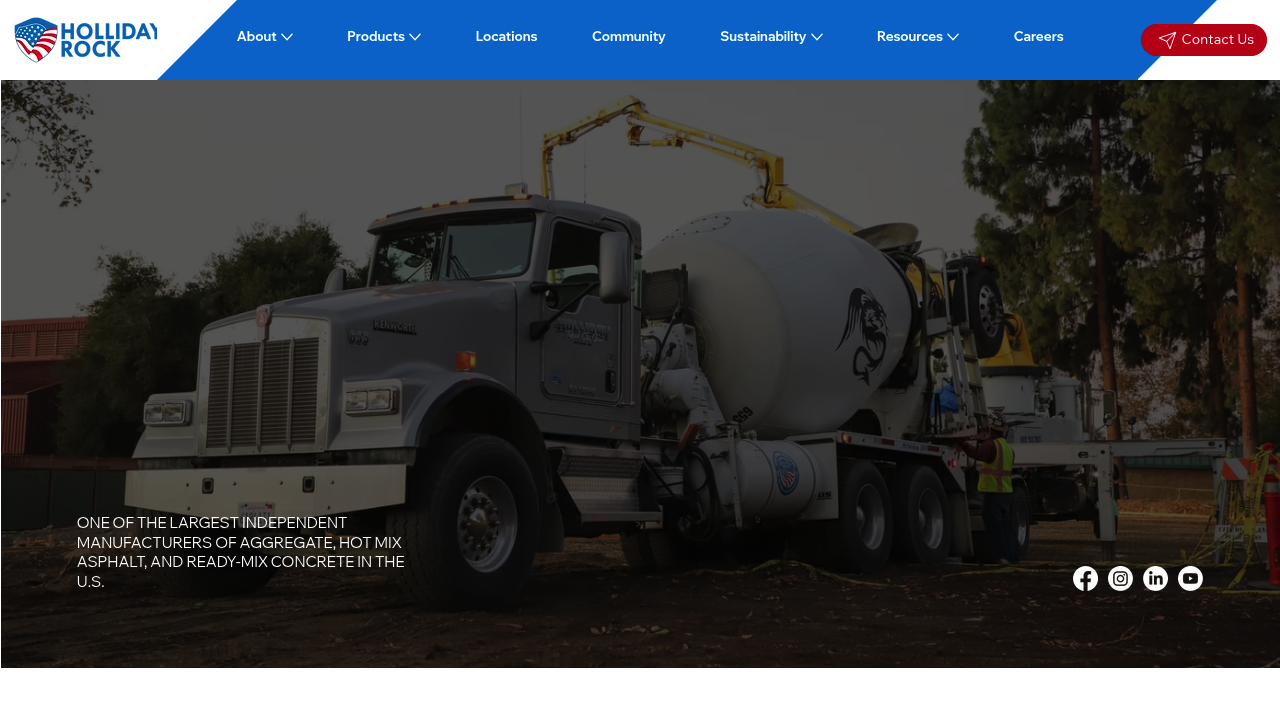 Holliday Rock professional concrete services