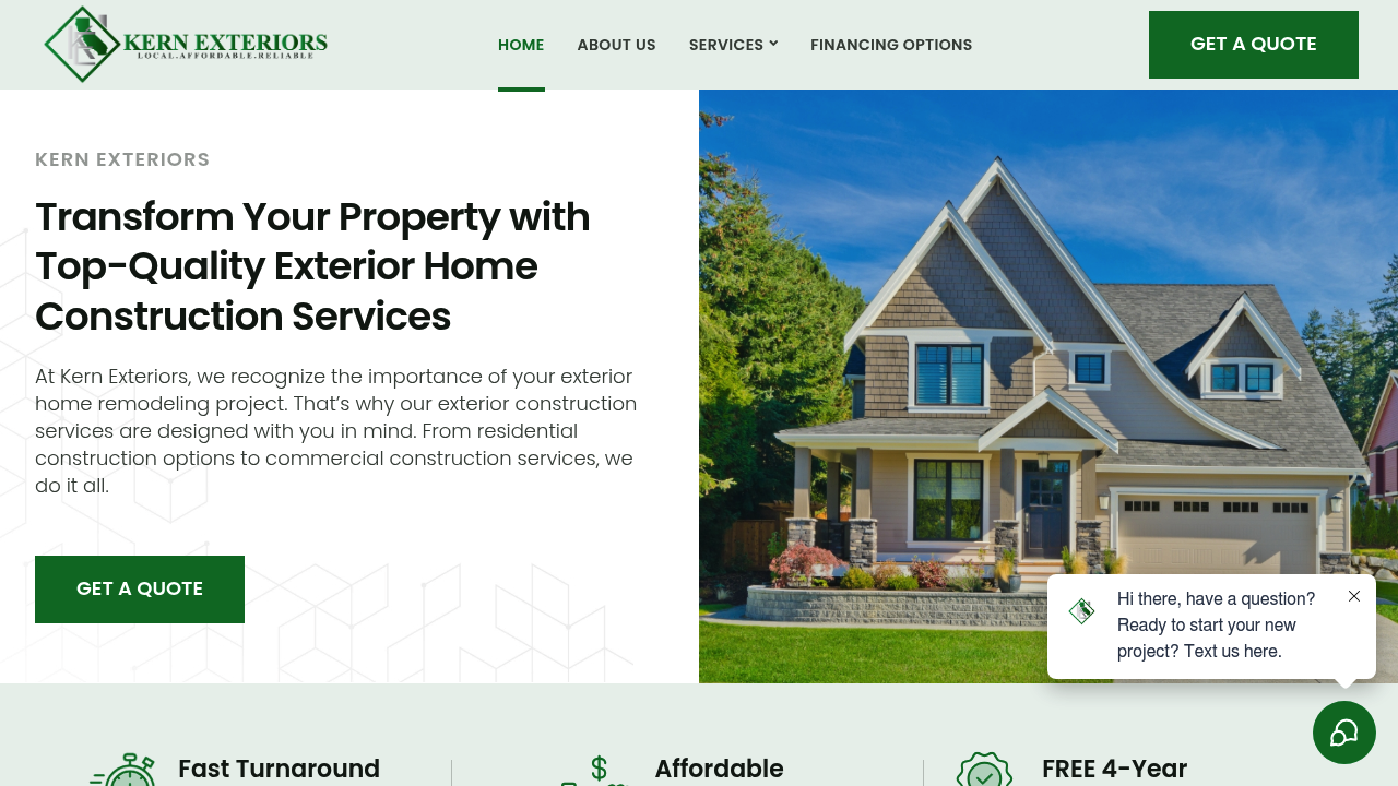 Kern Exteriors professional concrete services
