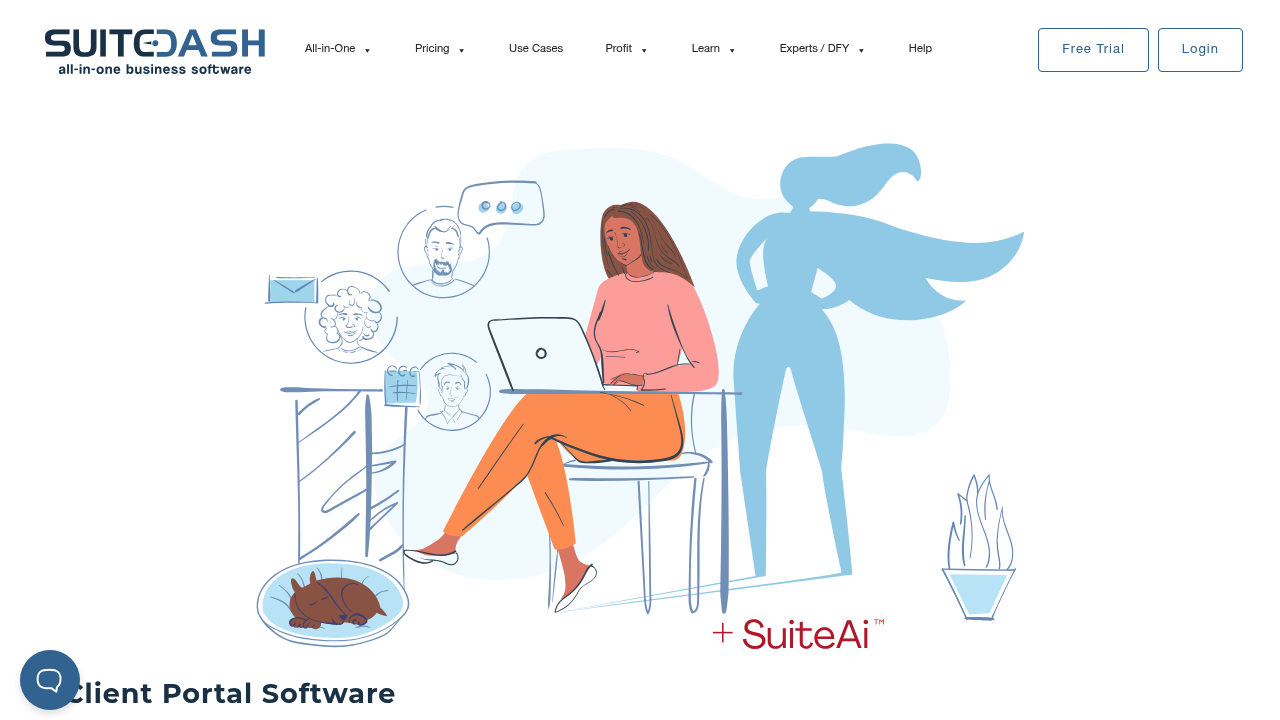 Desktop screenshot of Suite Dash web interface