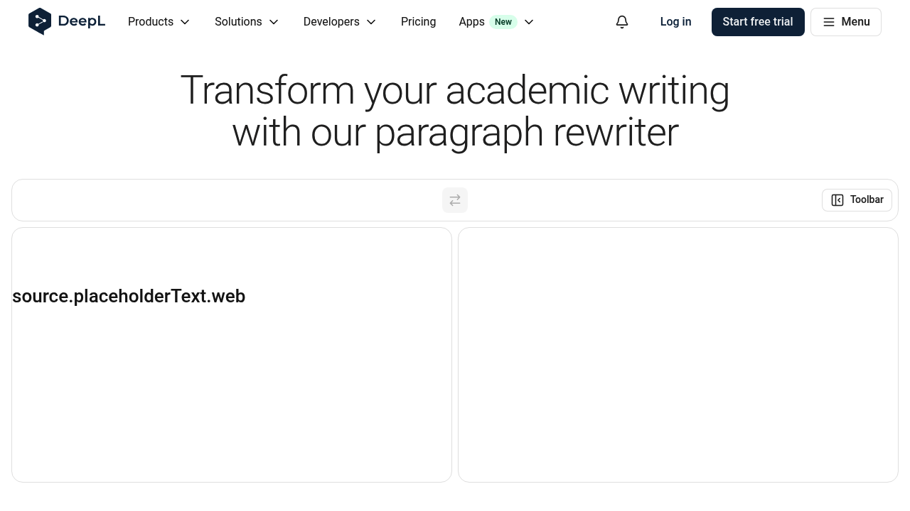 DeepL Write Academic Paraphraser