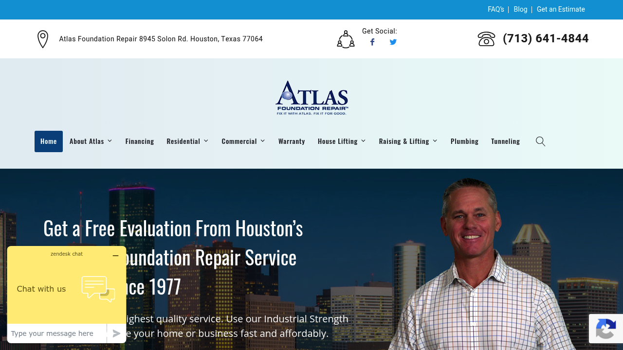 Atlas Foundation Repair professional foundation repair services