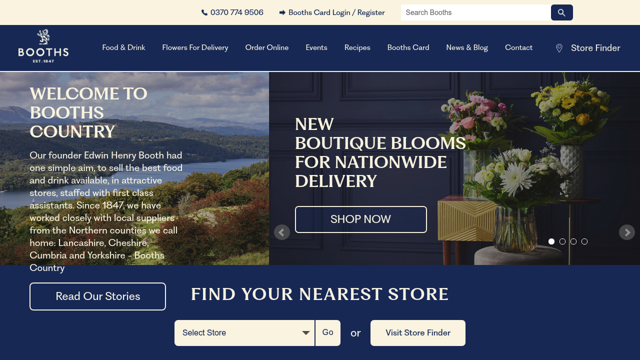 Booths regional food retailer