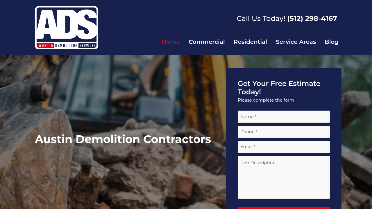 Austin Demolition Services professional concrete demolition and removal services
