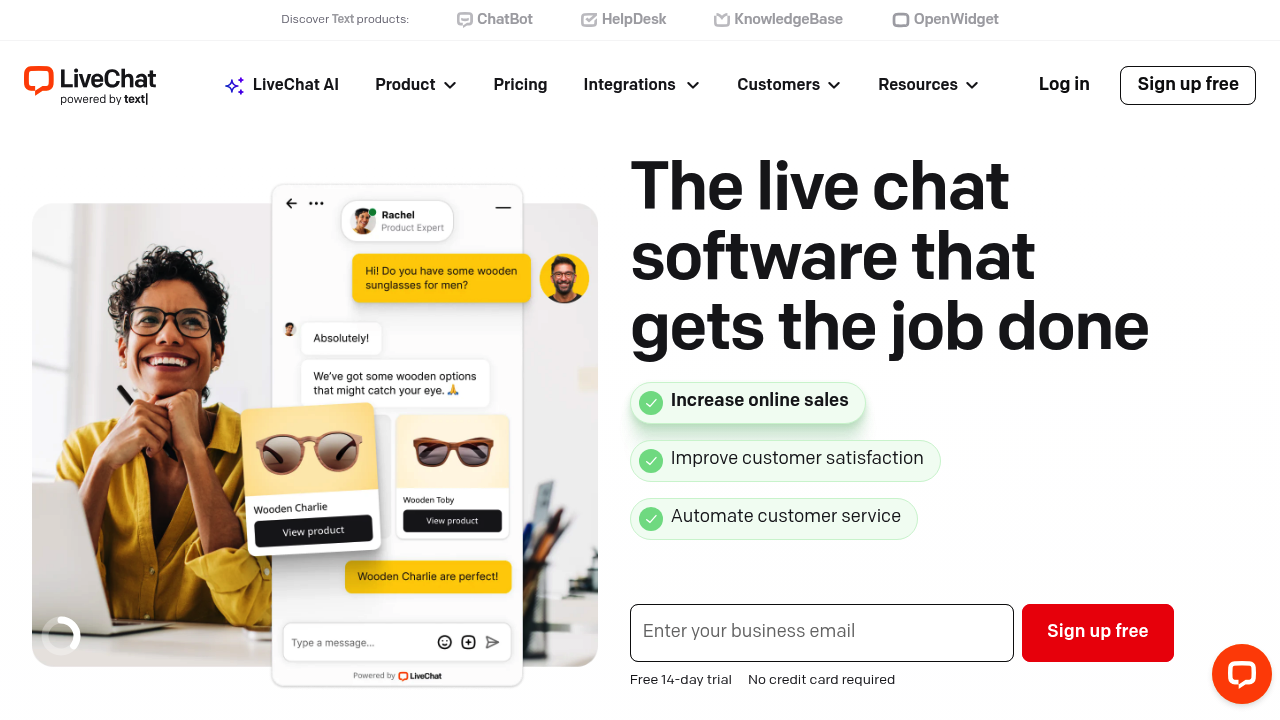 LiveChat - The Best AI Live Chat Software for Business