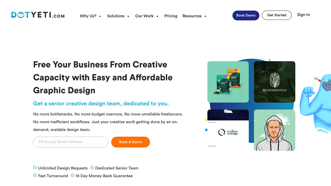Dotyeti Homepage Screenshot