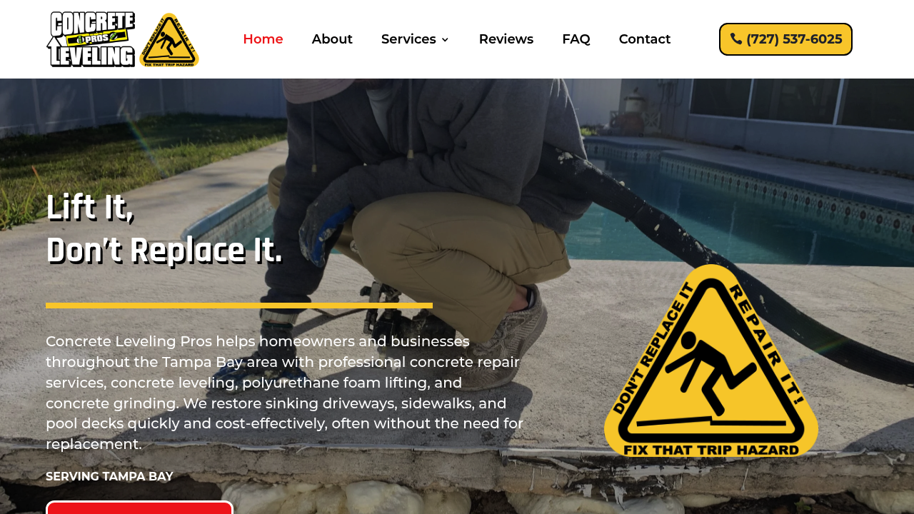 Concrete Leveling Pros Largo Florida professional concrete services