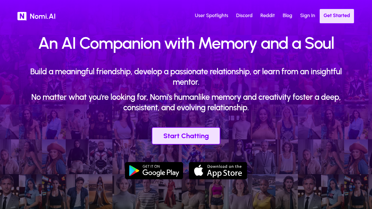 Nomi.ai | An Al Companion with Memory and a Soul