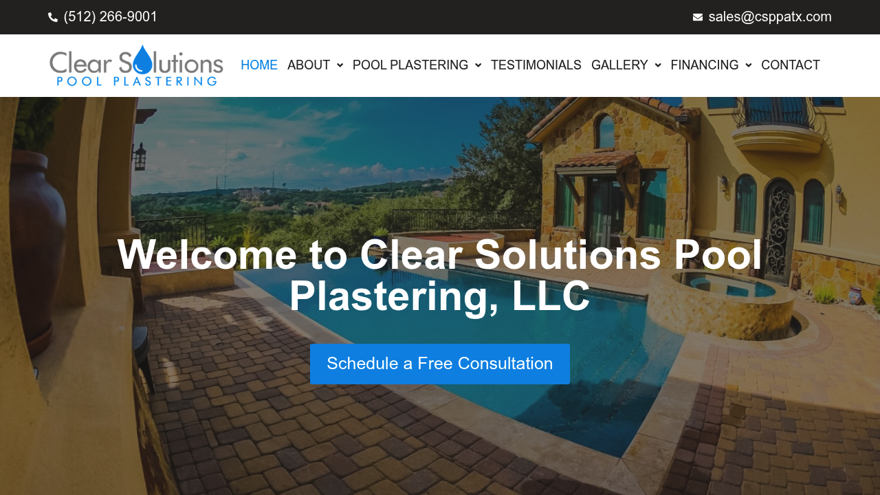 Clear Solutions Pool Plastering professional pool plastering services