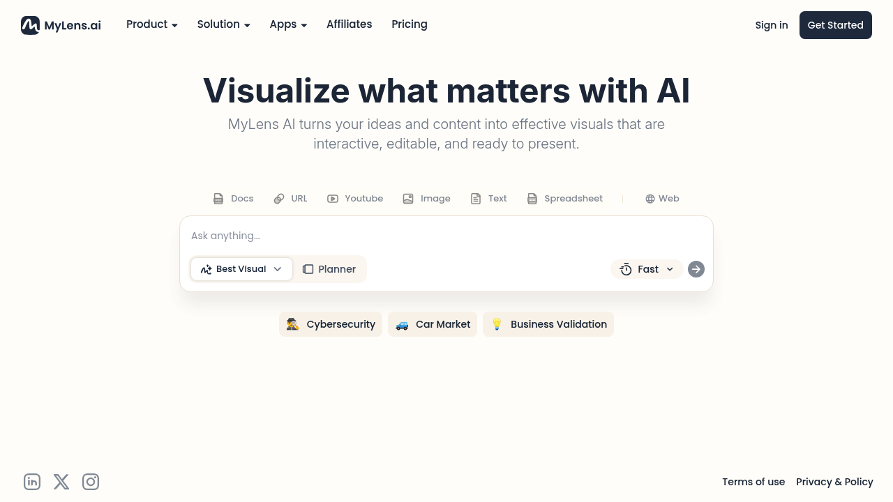 MyLens | Visualize what matters with AI