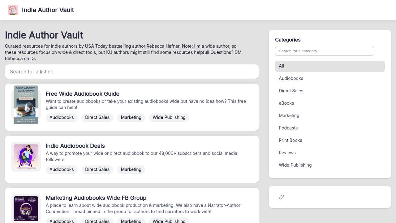 Indie Author Vault
