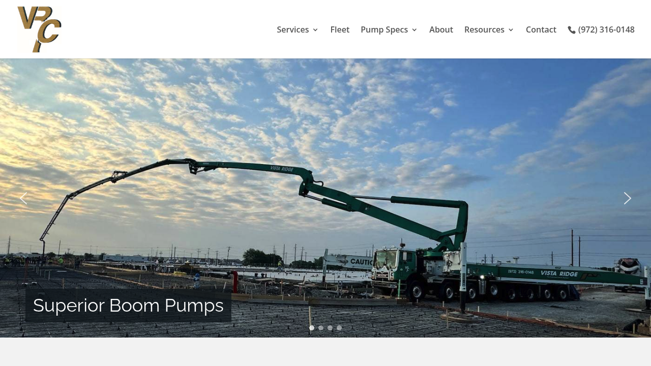 Vista Ridge Concrete Pumping