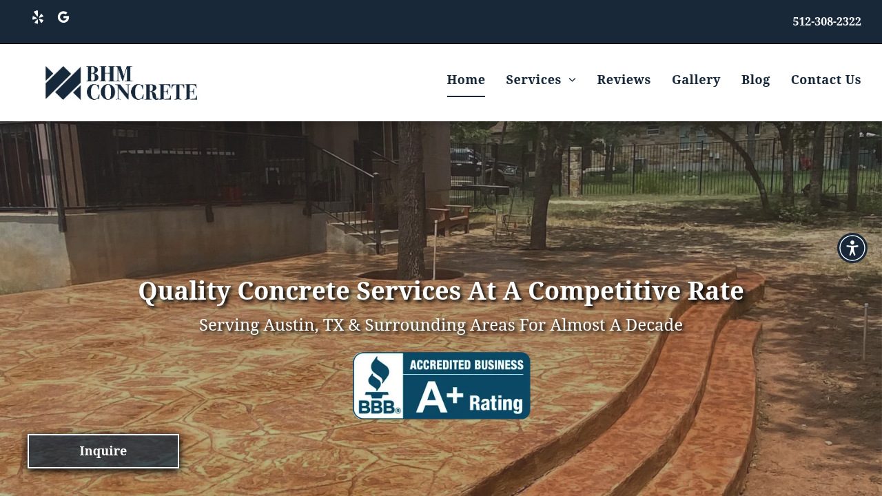 BHM Concrete professional concrete services