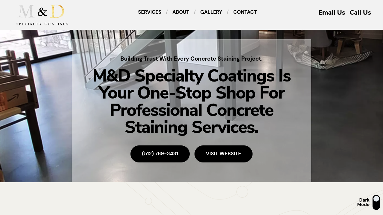M&D Specialty Coatings professional concrete services