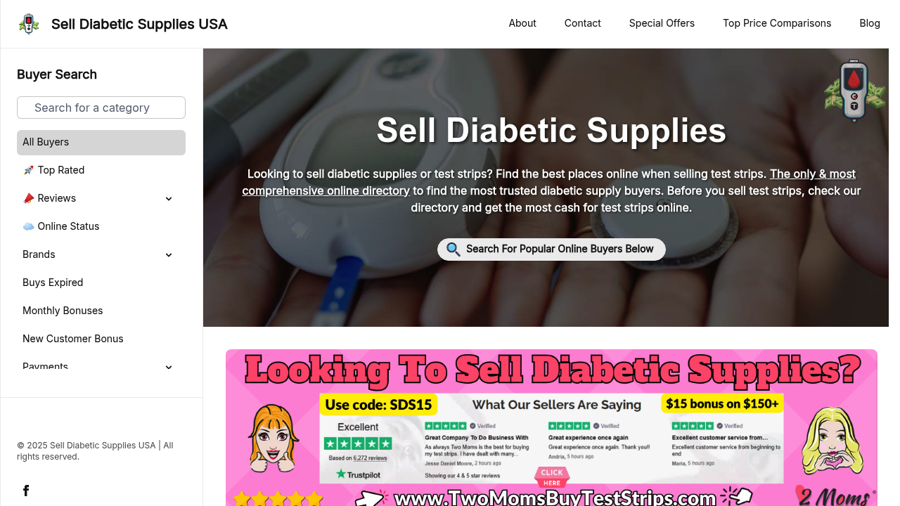Sell Test Strips | Sell Diabetic Supplies