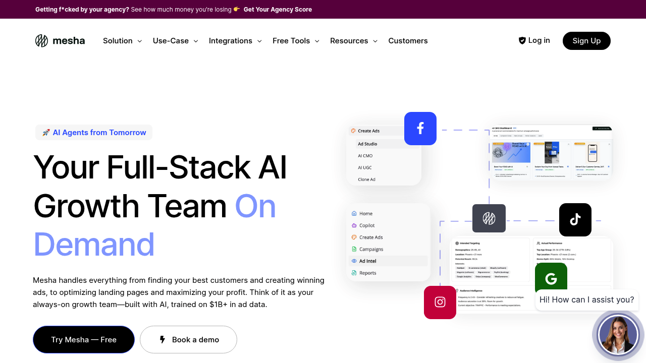 Mesha | Your Full-Stack AI Growth Team, On Demand