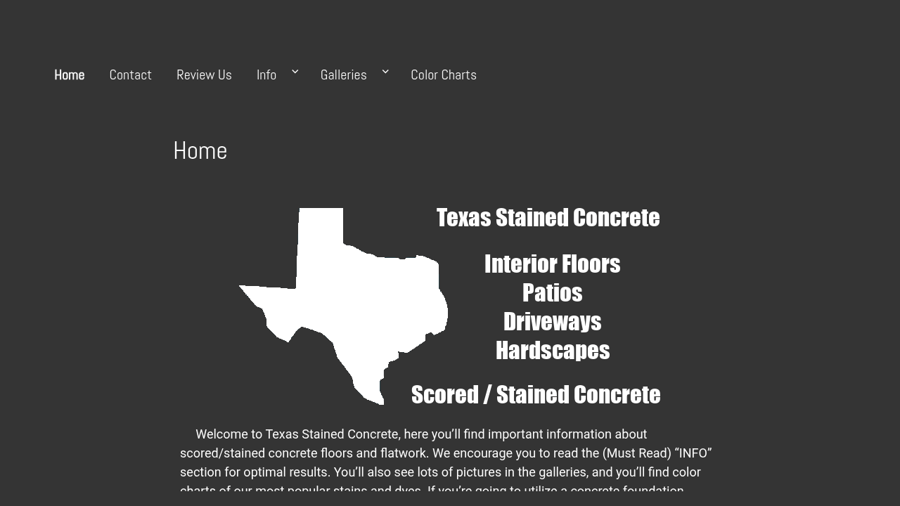 Texas Stained Concrete professional concrete services
