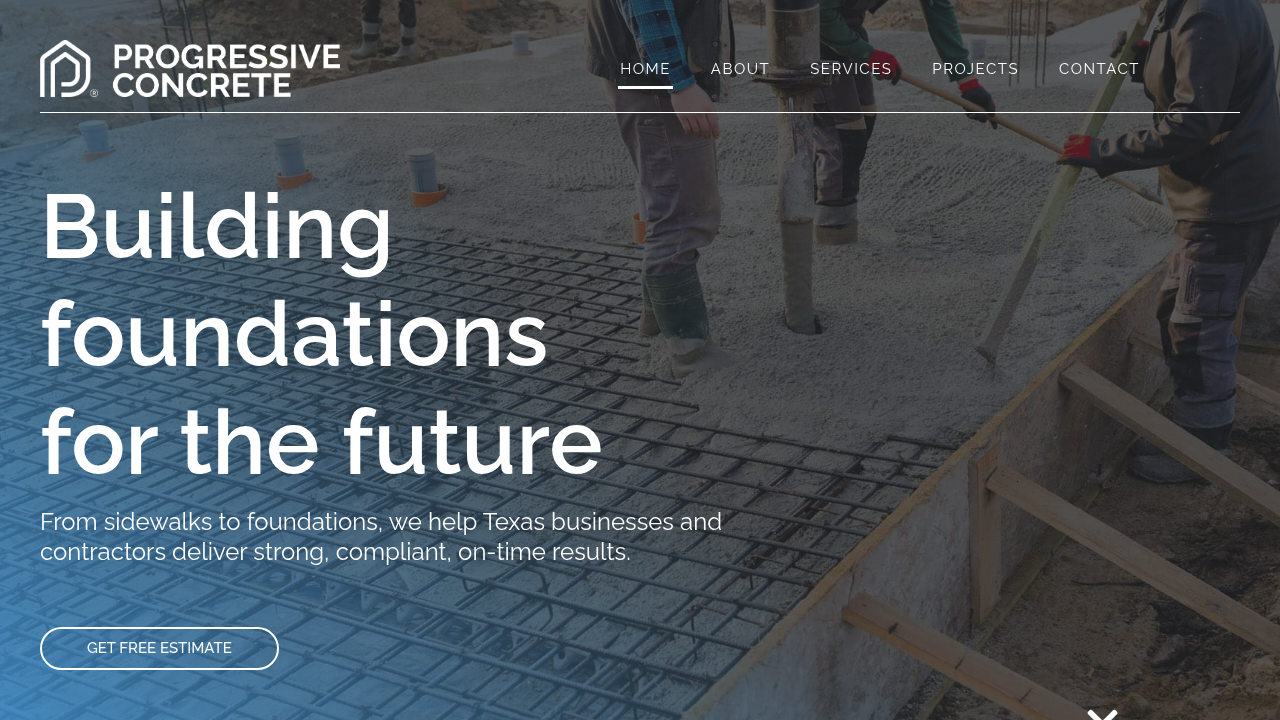 Progressive Concrete professional concrete services