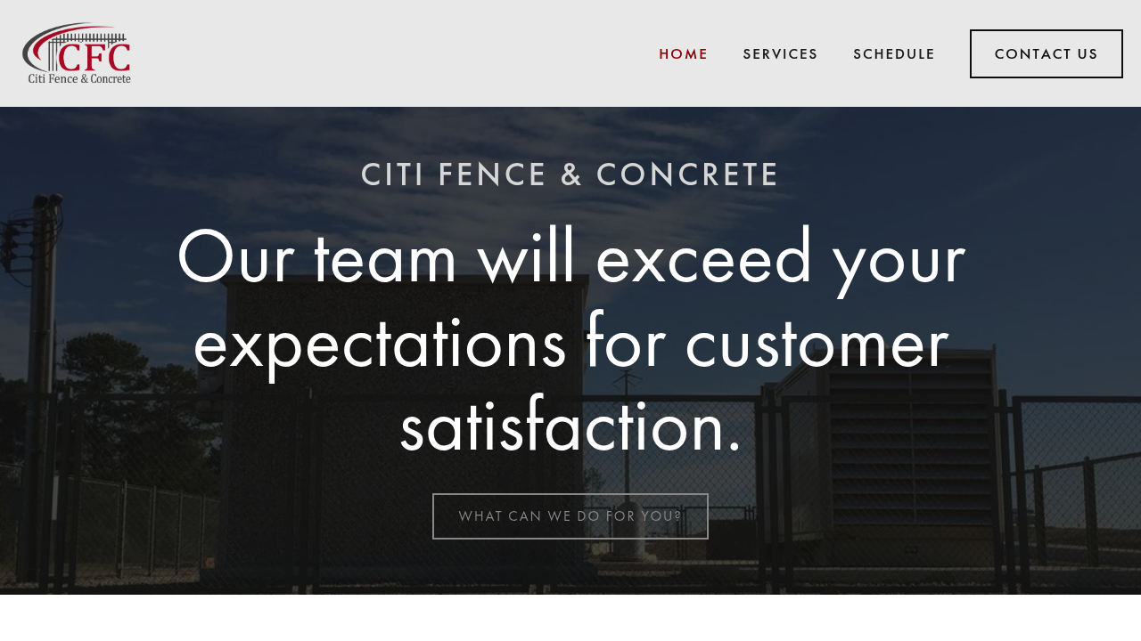 Citi Fence and Concrete professional concrete services