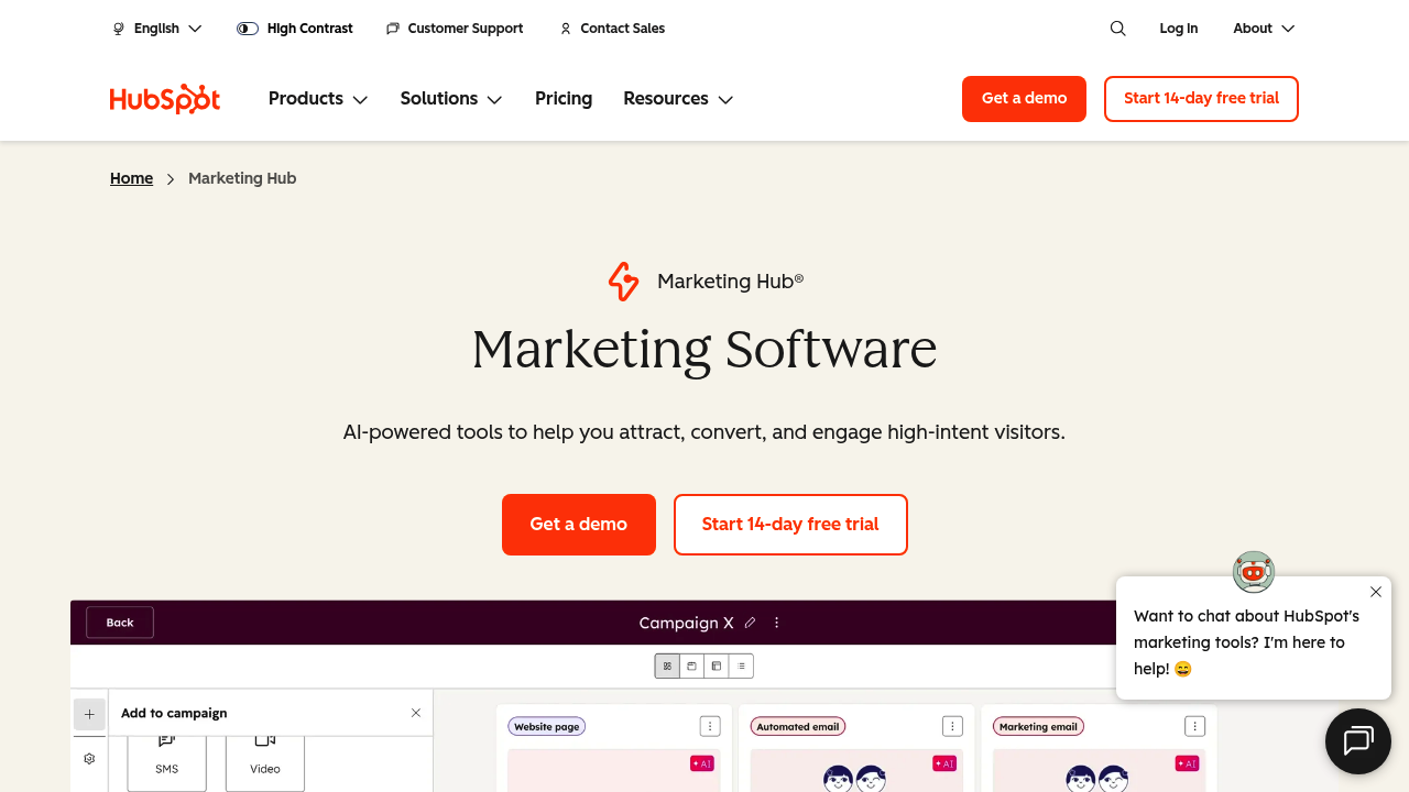 HubSpot Marketing Hub