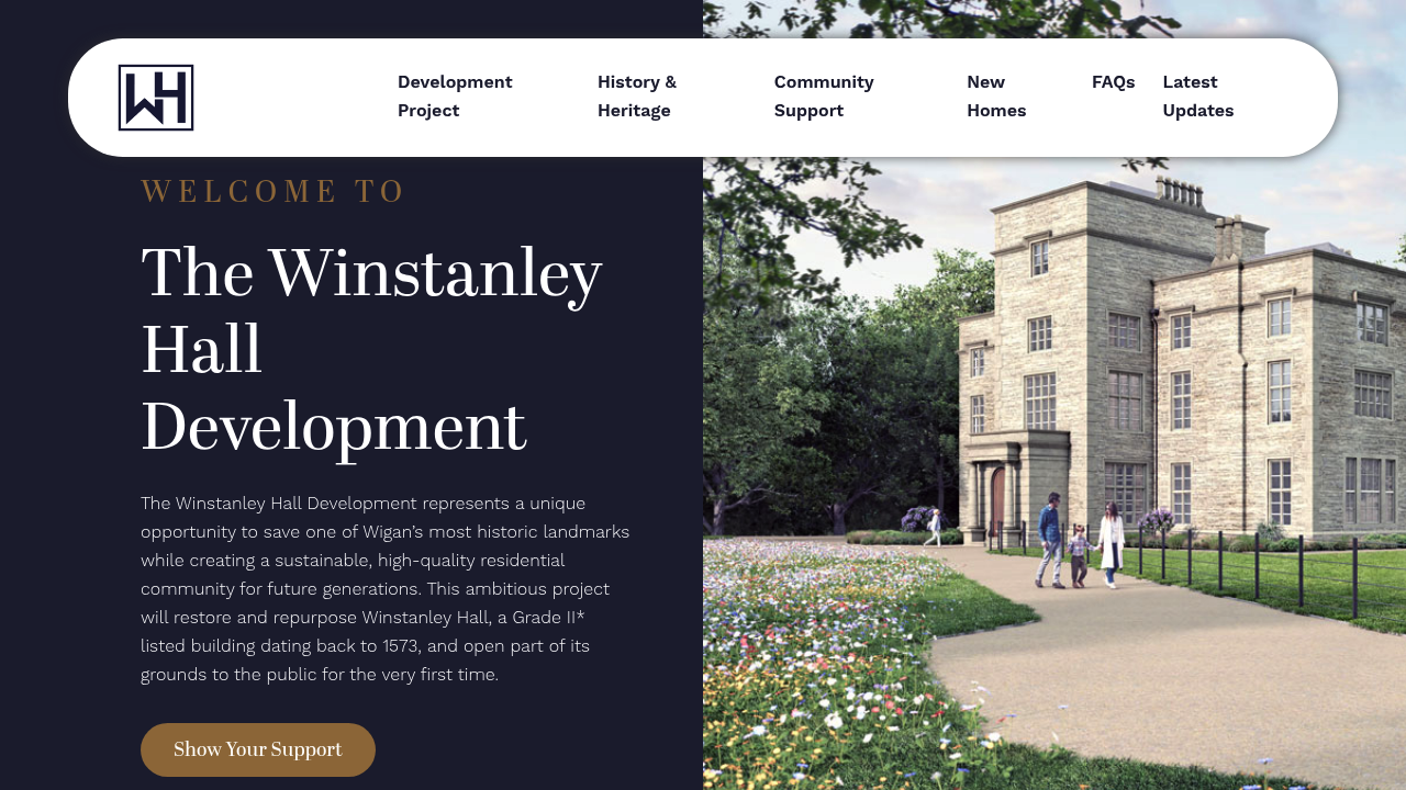 Winstanley Hall Development business image